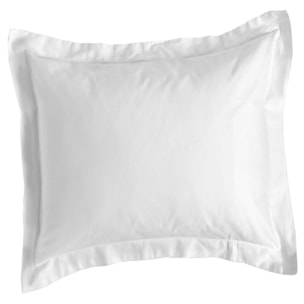 Taie Organic - 50% Chanvre 50% Coton Bio - Volant plat de 5 cm + rabat