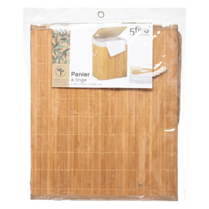 Panier à linge 60L bambou