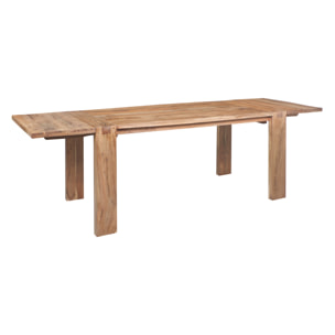 STONE - TAVOLO PRANZO IN LEGNO PROLUNGHE ESTRAIBILI - misura 160X80X77