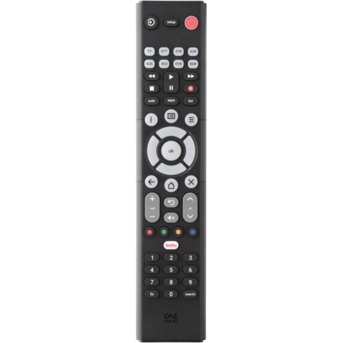 Télécommande ONE FOR ALL Universelle 8 en 1