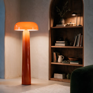 Lampadaire en métal orange - Livia