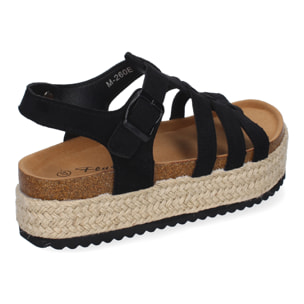 Sandalias con Plataforma de Yute para Mujer, Comodas y Elegantes, Diseño Moderno