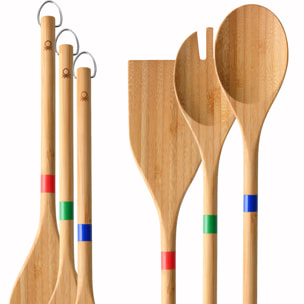 Set 3pc utensilios cocina bamboo  benetton