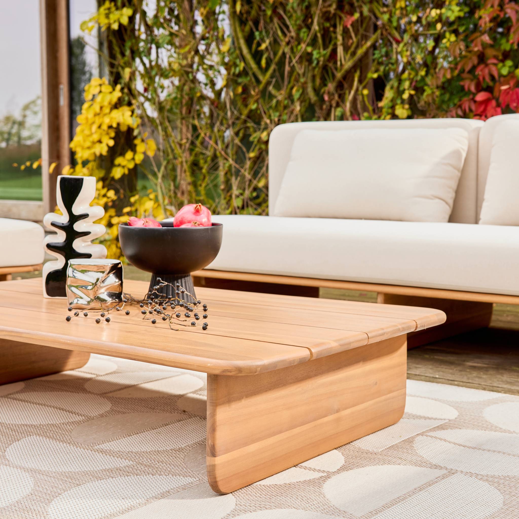 Salon de jardin bois d'acacia 4 places ARMONIA