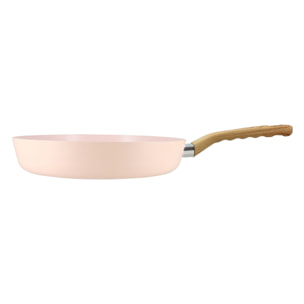 Poêle en revêtement céramique 28cm rose - tous feux COLORAMA