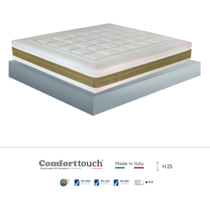 "Star" H25cm 160x200 2 guanciali Memory OMAGGIO 5 strati in FOAM arrotolato