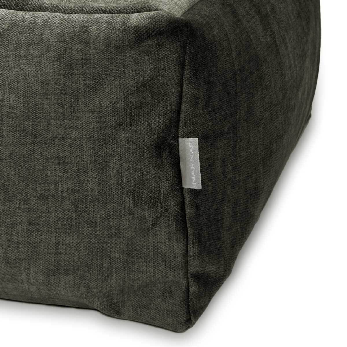 Puff desenfundable ATLANTIS gris oscuro 50x50x25 cm