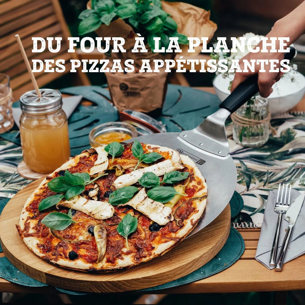 Pelle à pizza ou tarte flambée 49 cm FM Professional Pizza