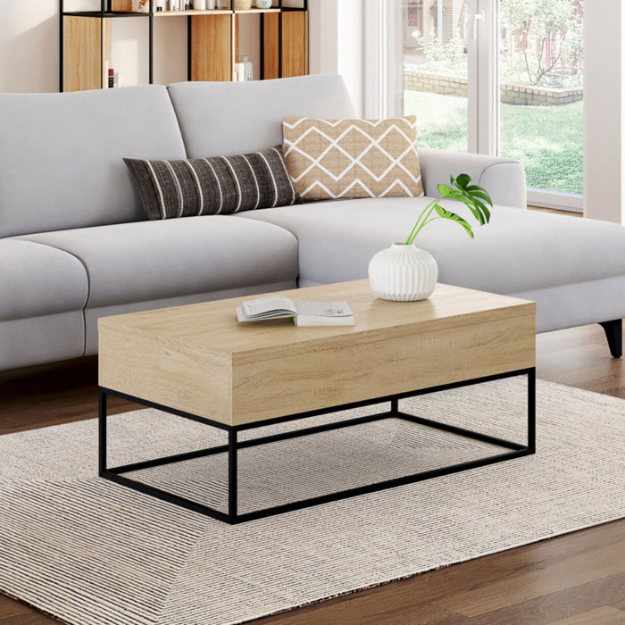 Table basse Memphis relevable et dépliante