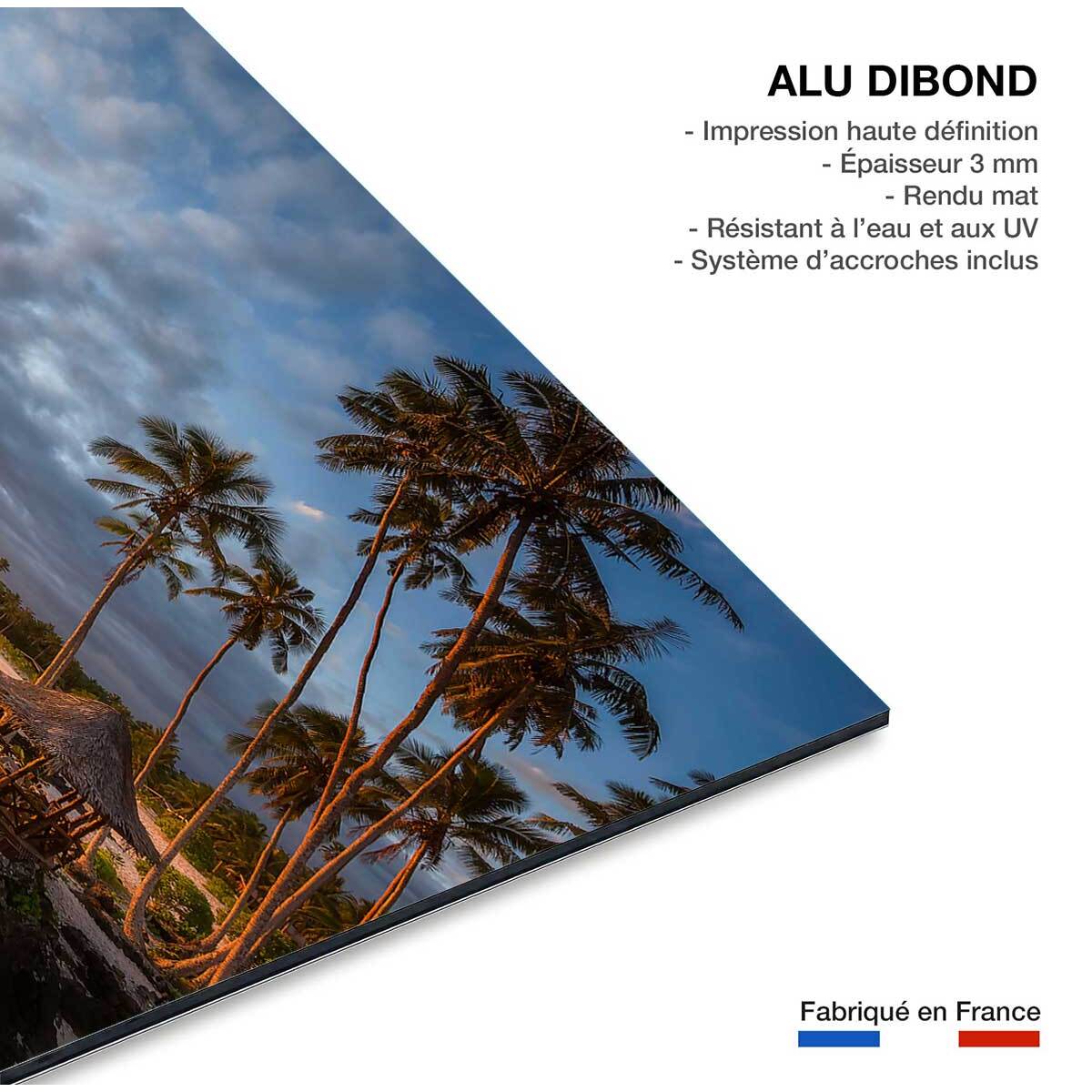 Tableau paradis beach Tableau alu Dibond