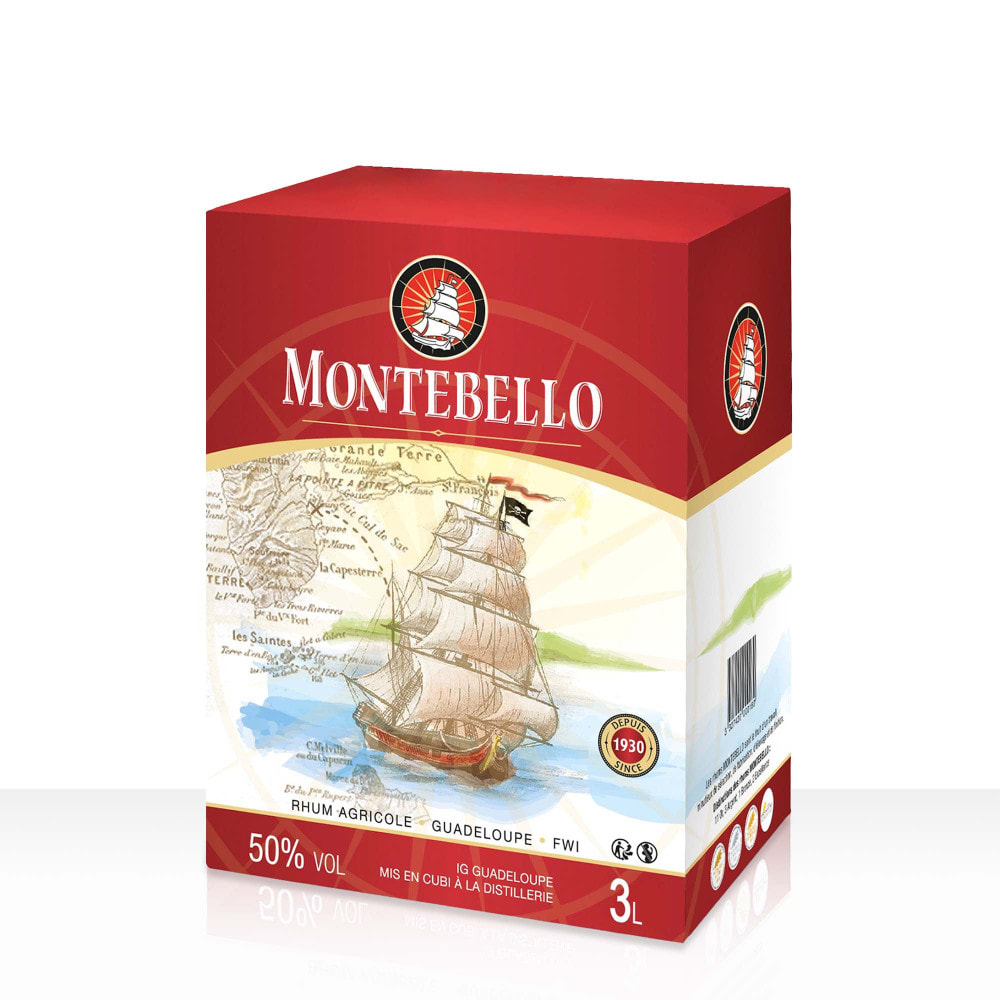 Rhum Blanc Agricole Montebello - Guadeloupe| 50% vol | 300cl