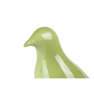 Pajaro Ceramica Verde 25x10x21 Cm