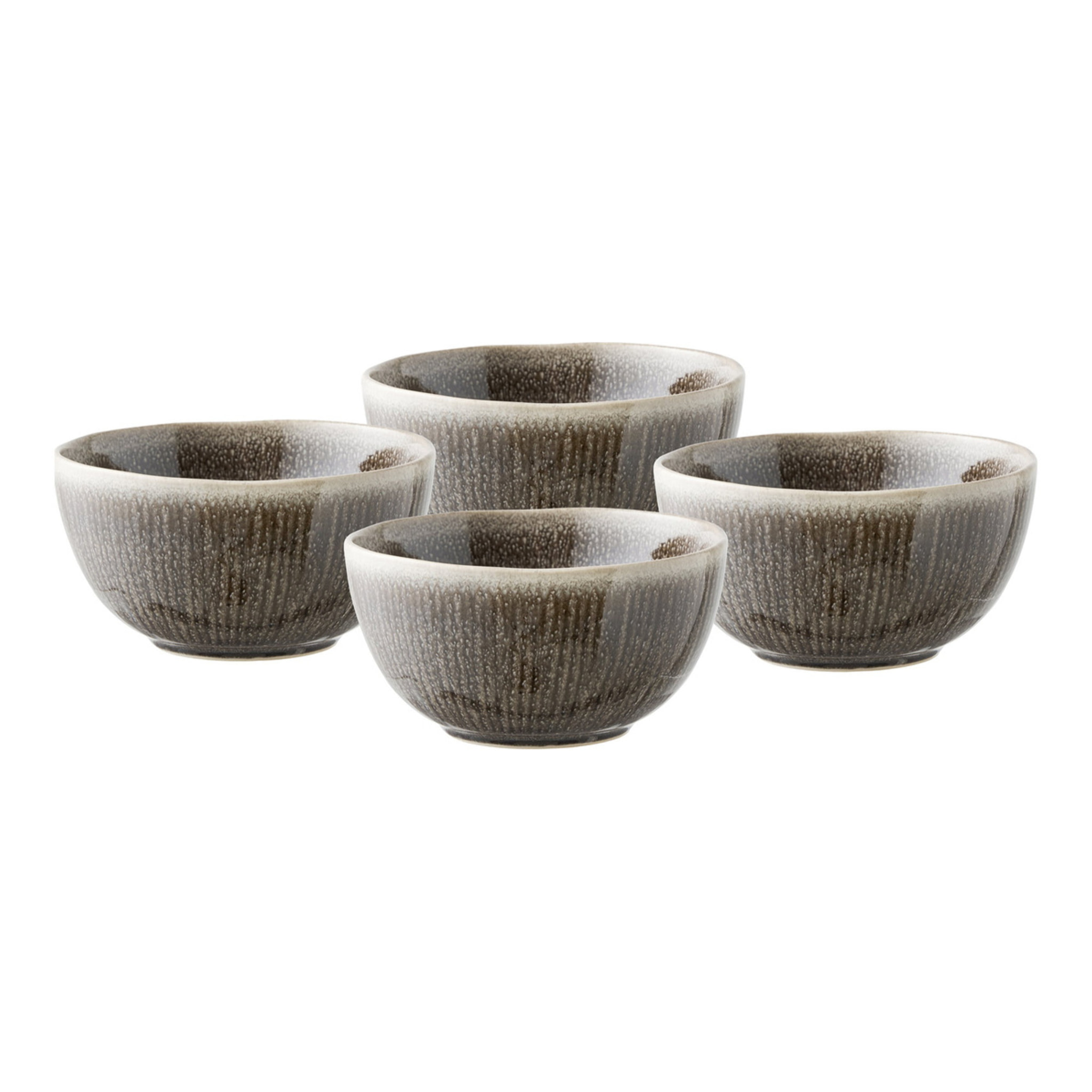 Set 4 ciotole Viola in stoneware grigio ø14,5x7,5 cm