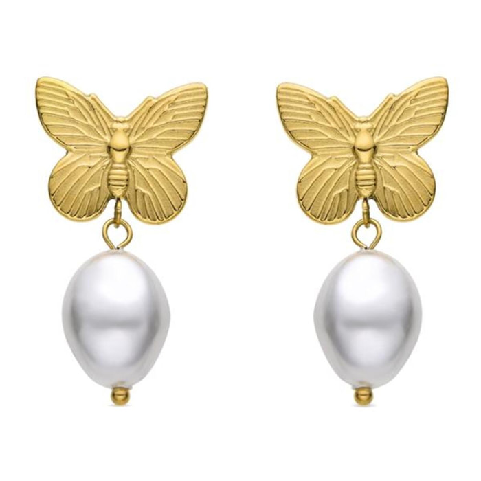 Pendientes Lux by Lux acabados oro 18k