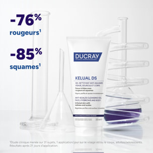 Kelual Ds - Gel Nettoyant Anti-Squames Visage Sourcil et Corps 200 ml