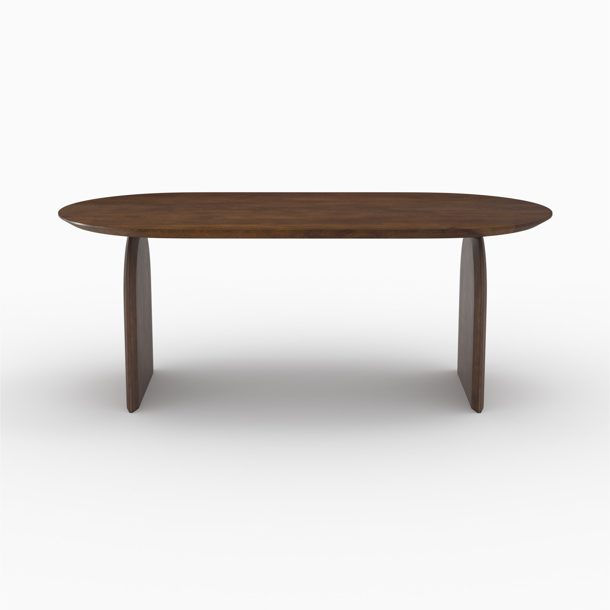 Table ovale en bois de manguier massif 6 places - Alix