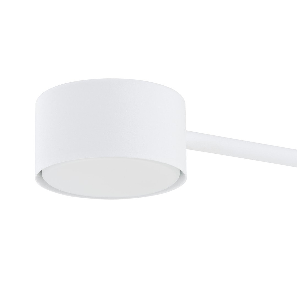 Lampada a sospensione Modus in acciaio bianco opaco