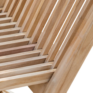 Lot de 4 chaises de jardin en teck LOMBOK