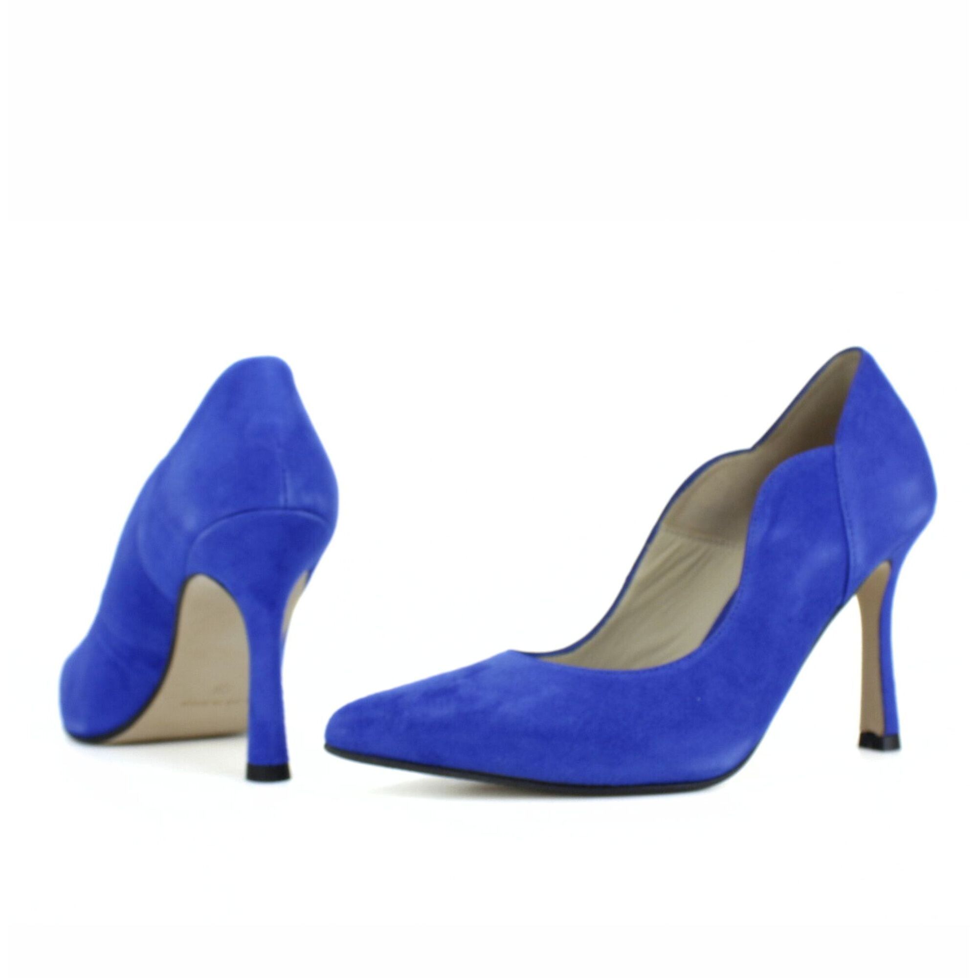 Salón ante. Tacón de 7,5 cm