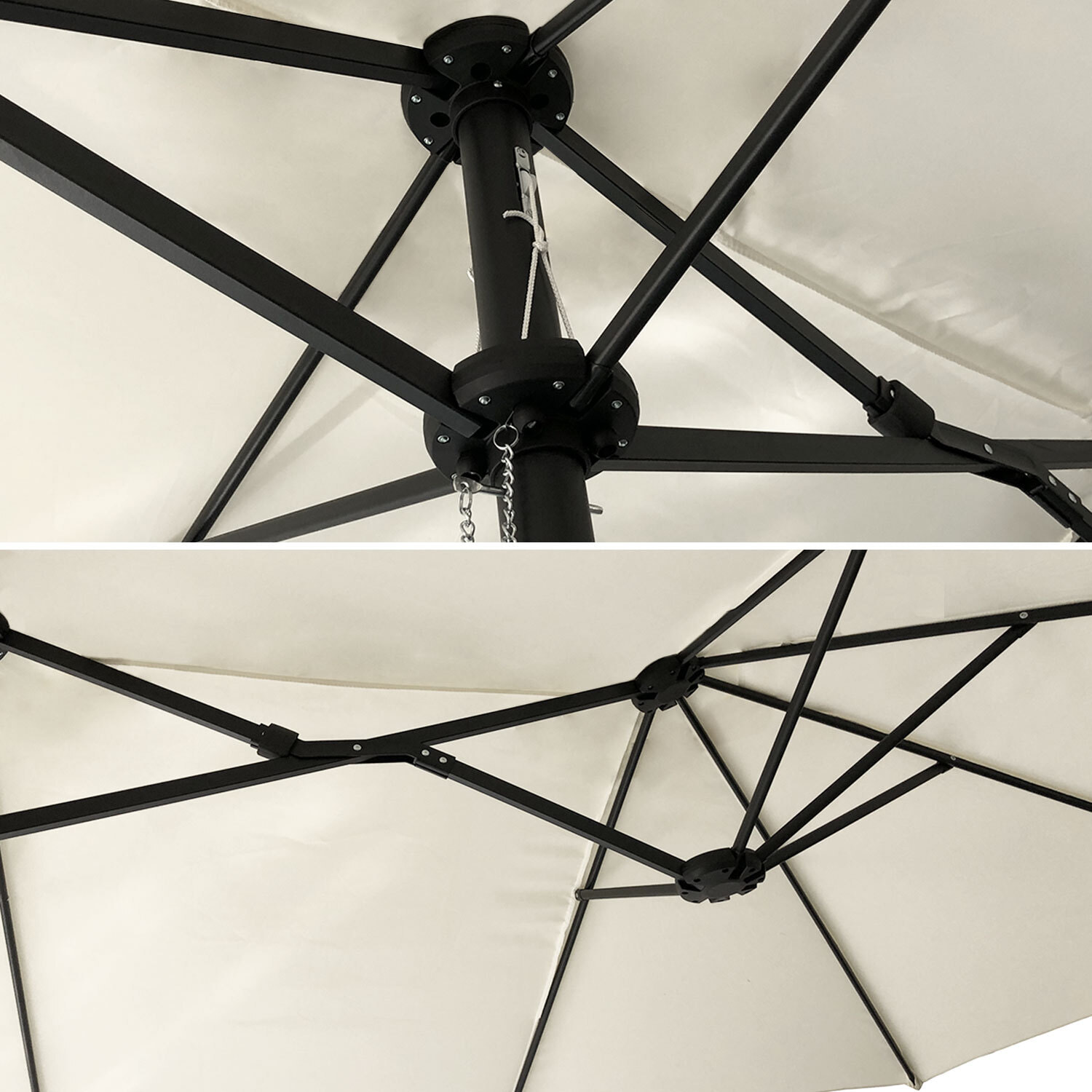 Parasol double LINAI ovale -