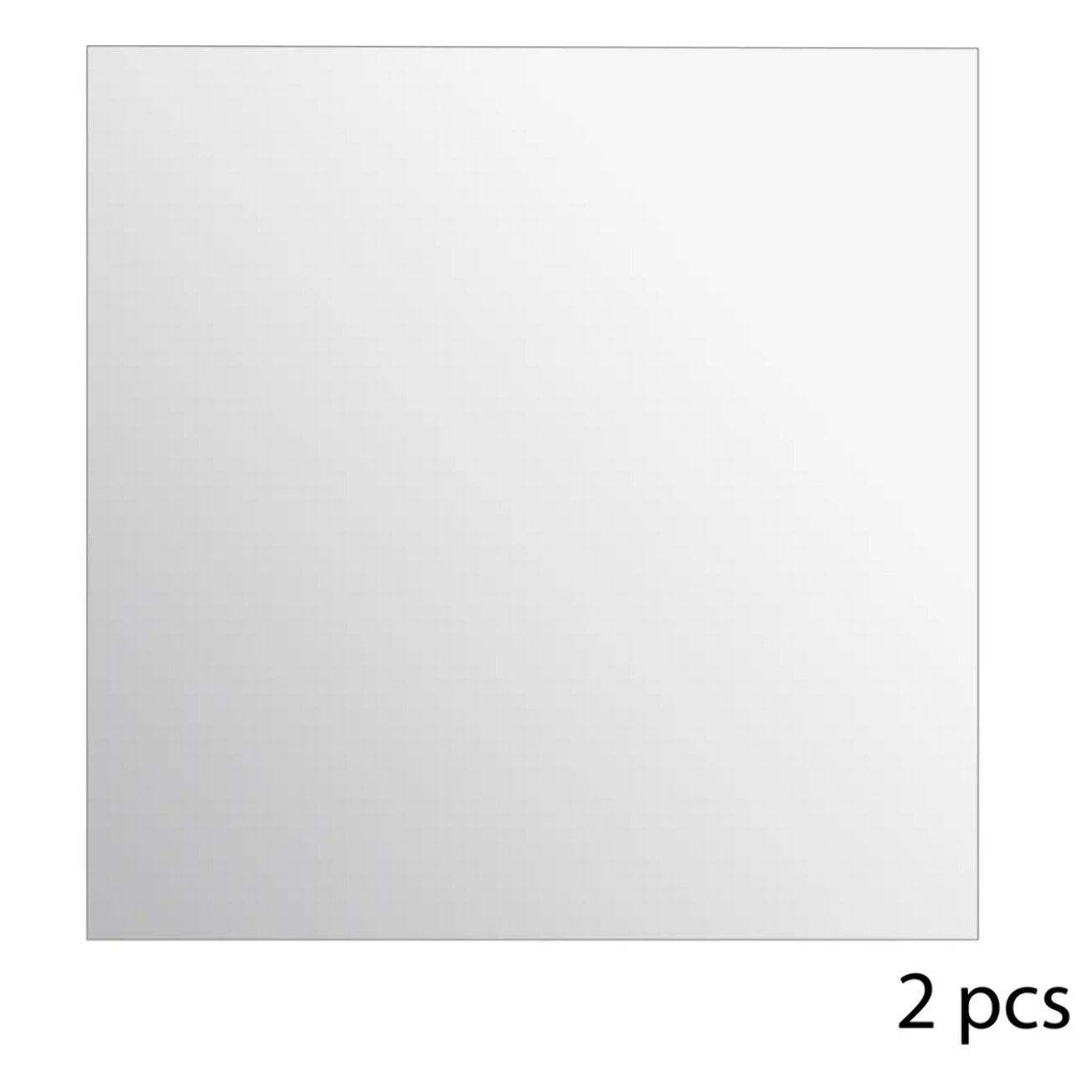 Lot de 2 miroirs carrés adhésifs 40x40
