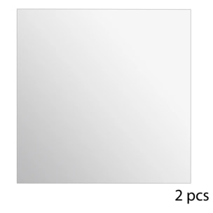 Lot de 2 miroirs carrés adhésifs 40x40