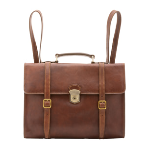 Zaino  unisex In Vera pelle Made in Italy 37x28x9 cm