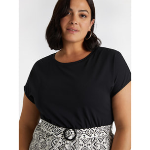 Fiorella Rubino - Vestito in due tessuti - Nero