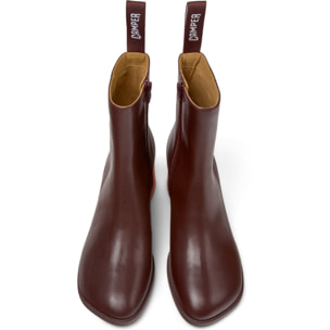Botines - CAMPER Kora Twins - Burdeos - Cuero liso