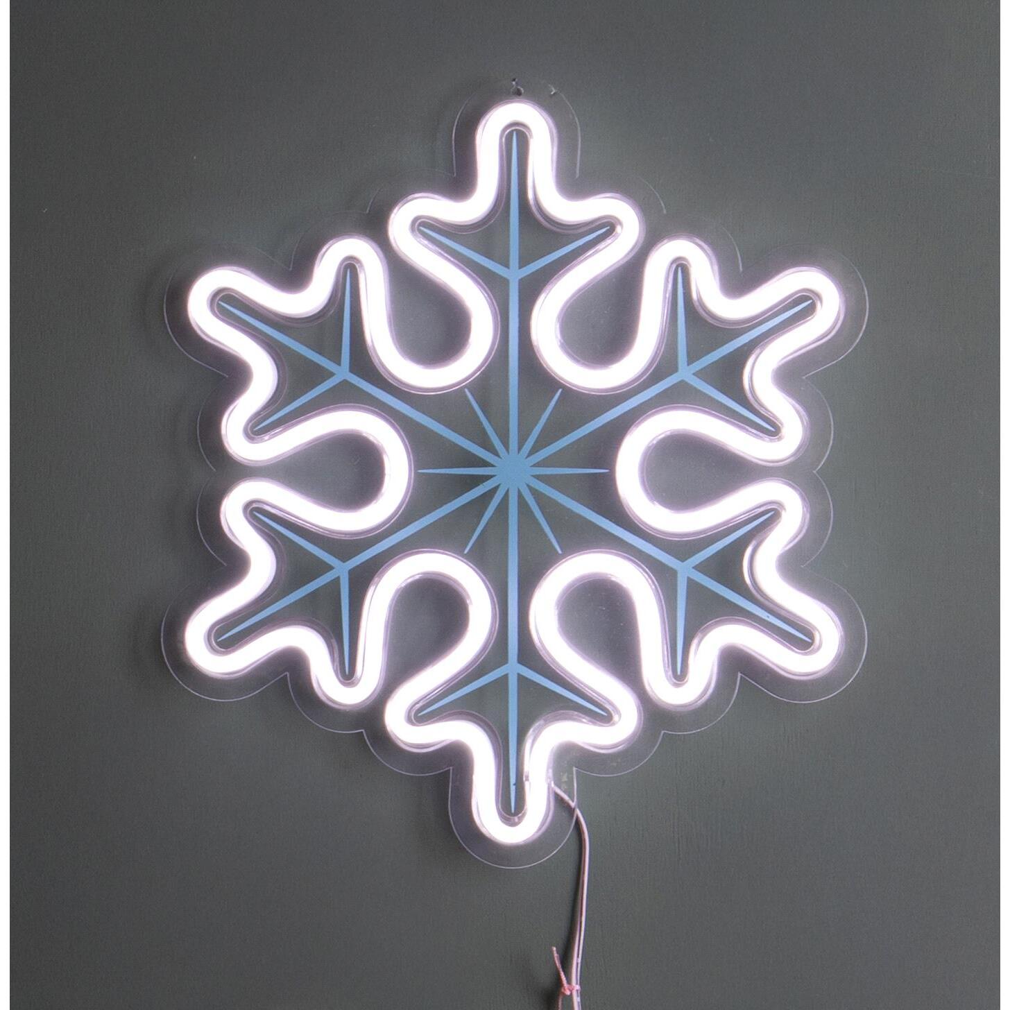 Fiocco neve - Pezzi 2 - 26,5xH30x1,5cm - Bianchi Dino SpA