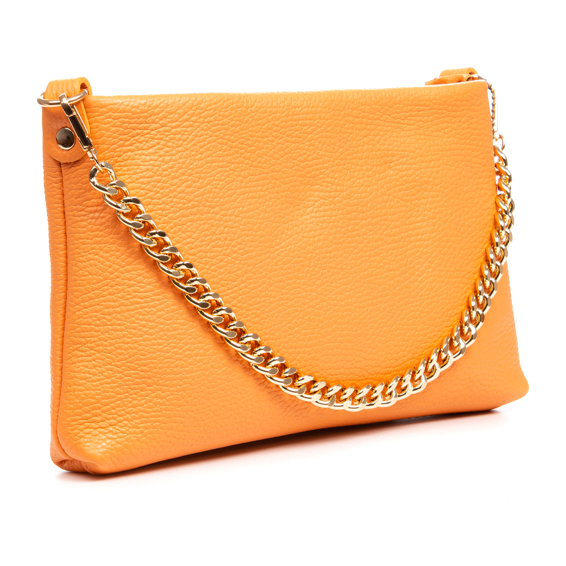 Angri borsa a tracolla donna. Pelle autentica finitura Dollaro