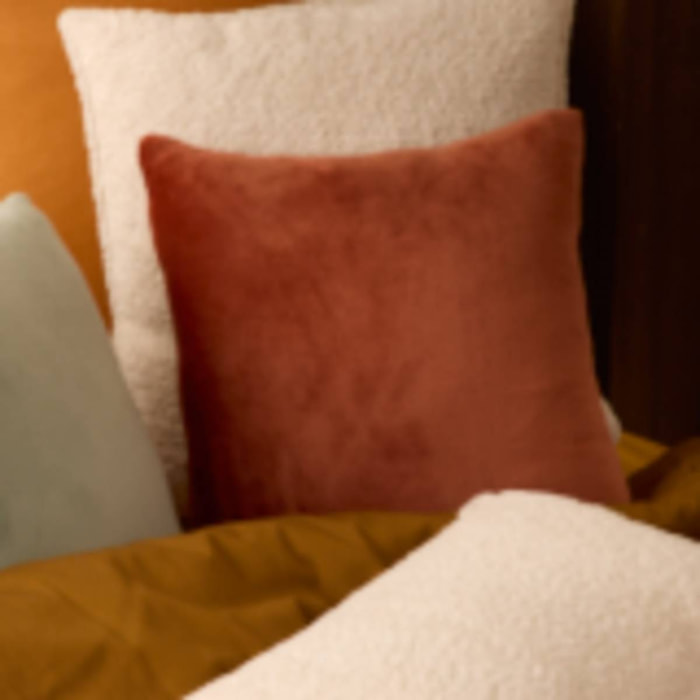 Coussin Ollis terracotta 38x38cm