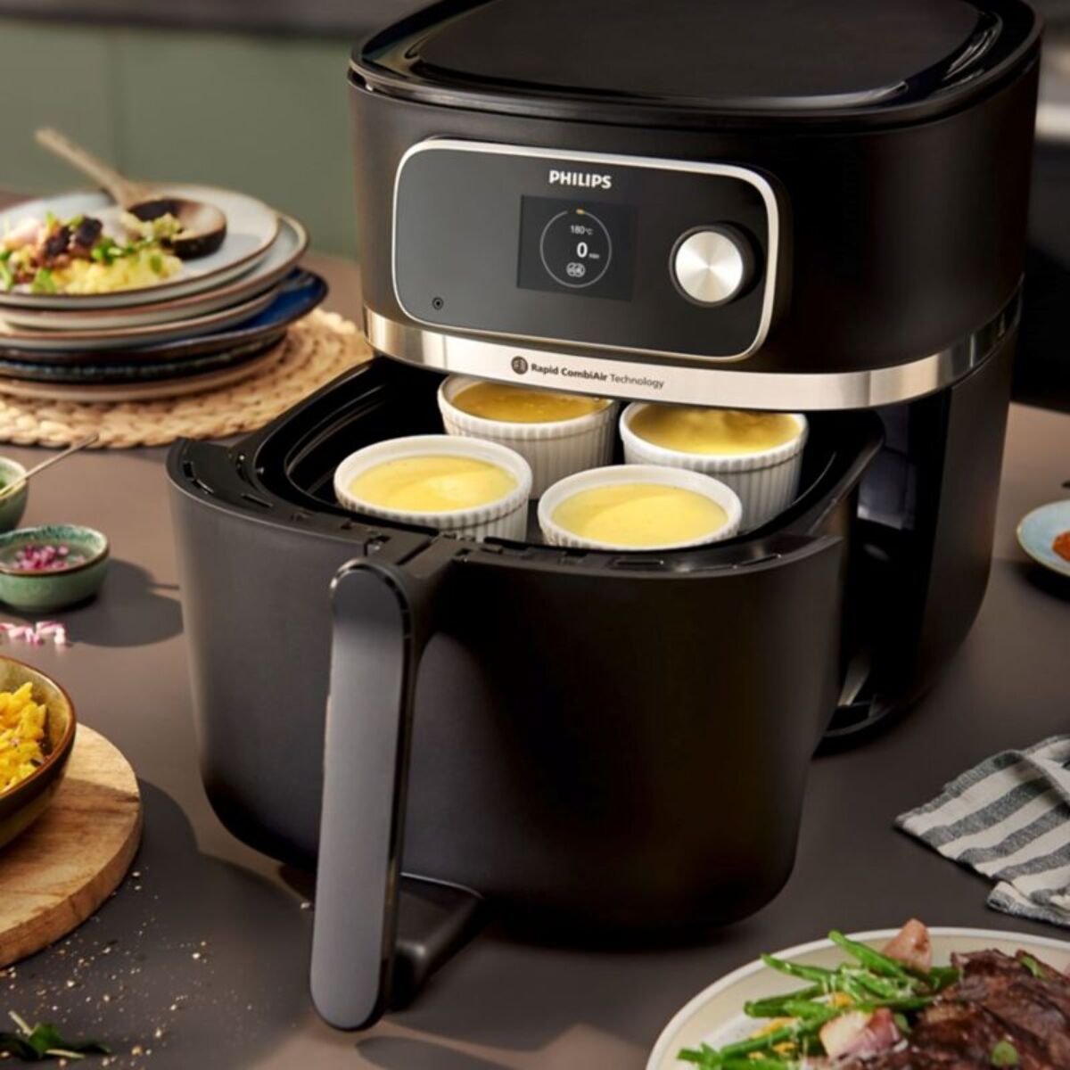 Friteuse sans huile PHILIPS Series 7000 XXL 8,3L HD9880/90 avec sonde