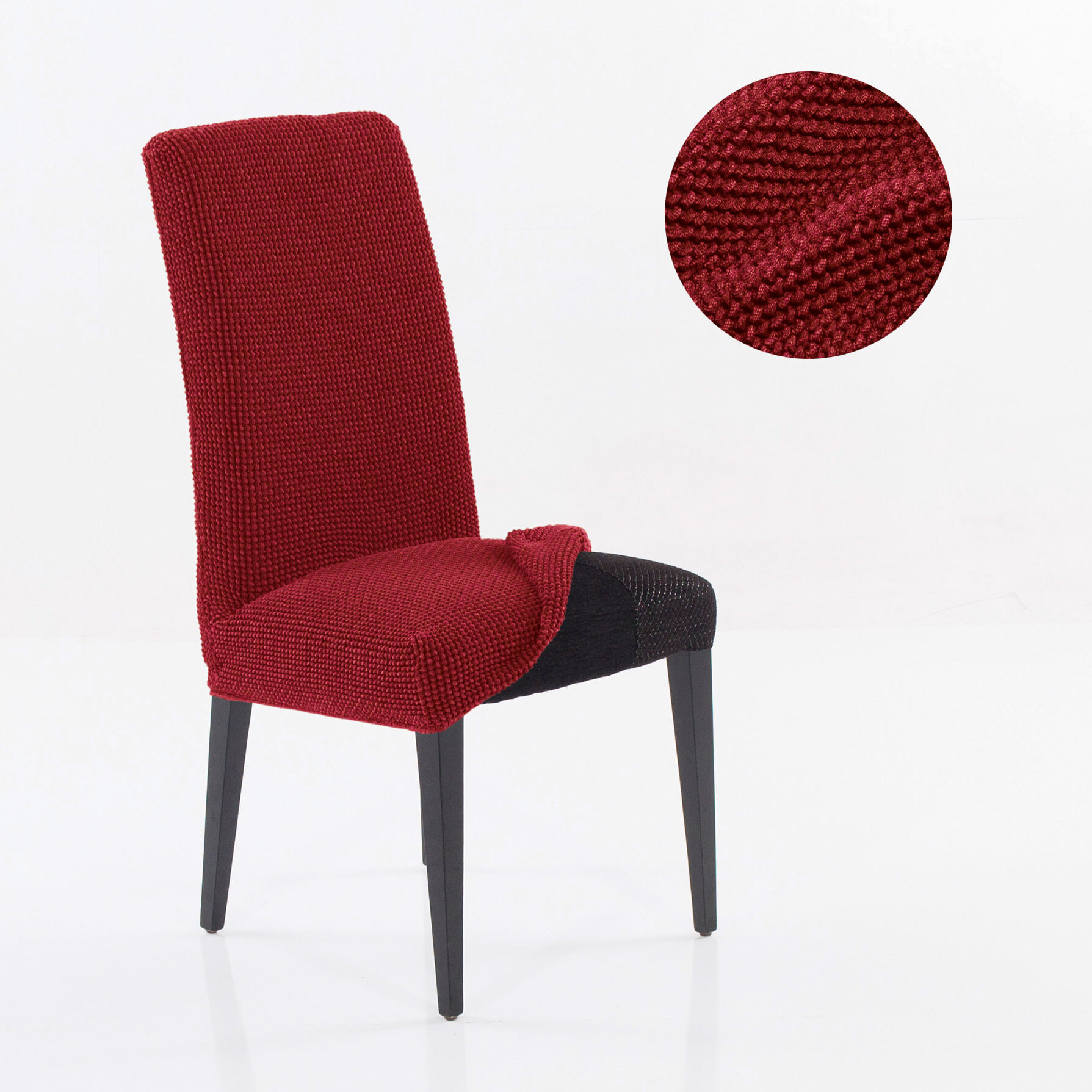 Funda Elástica para silla con RESPALDO pack2 unidades modelo HELENA