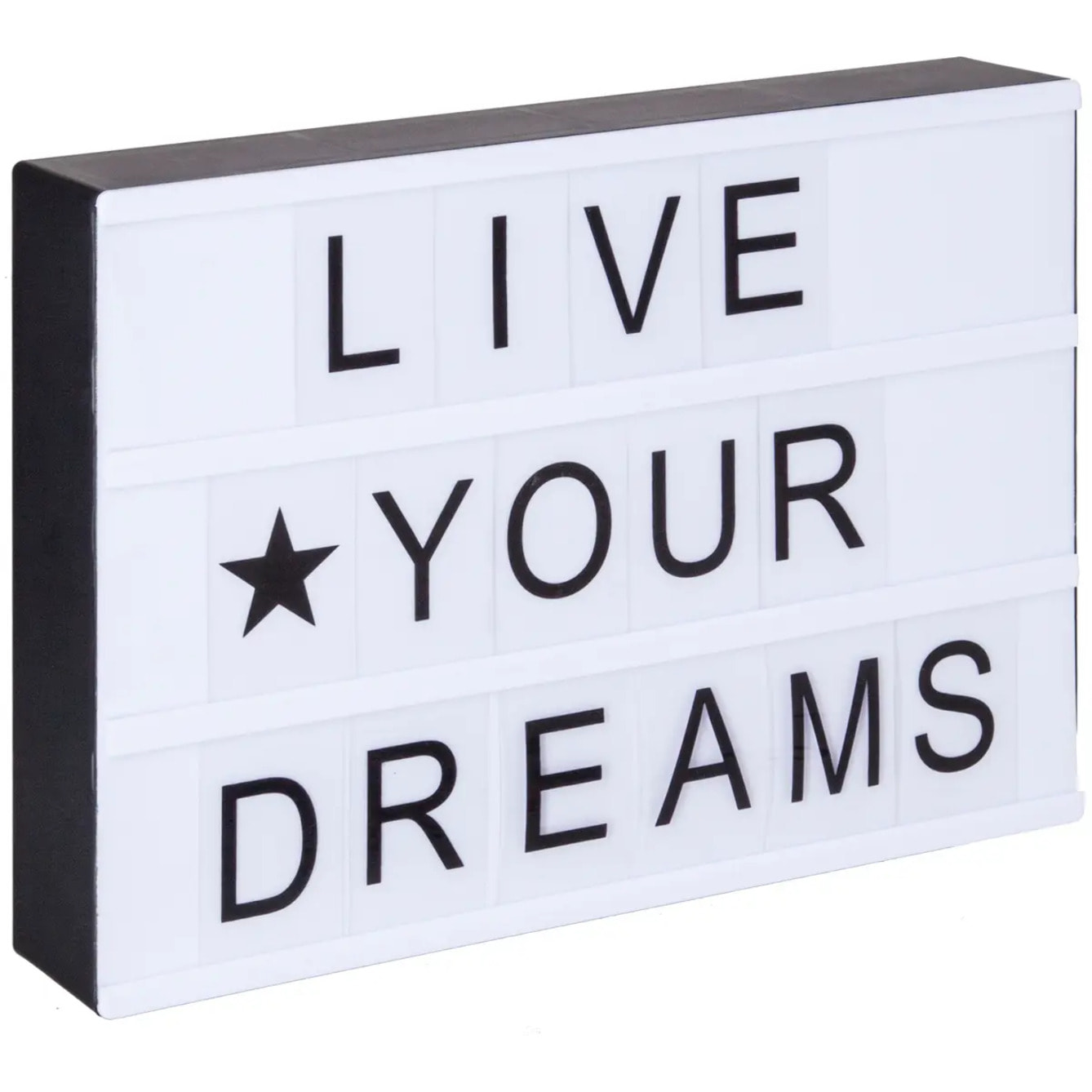 Boîte lumineuse à message Kira 30x22cm