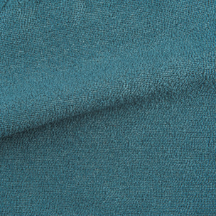 Rideau uni texturé  - Effet bouclé - Bleu