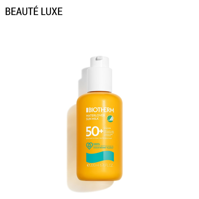 Waterlover Sun Milk  - Lait Solaire SPF50 Eco-Responsable 200 ml