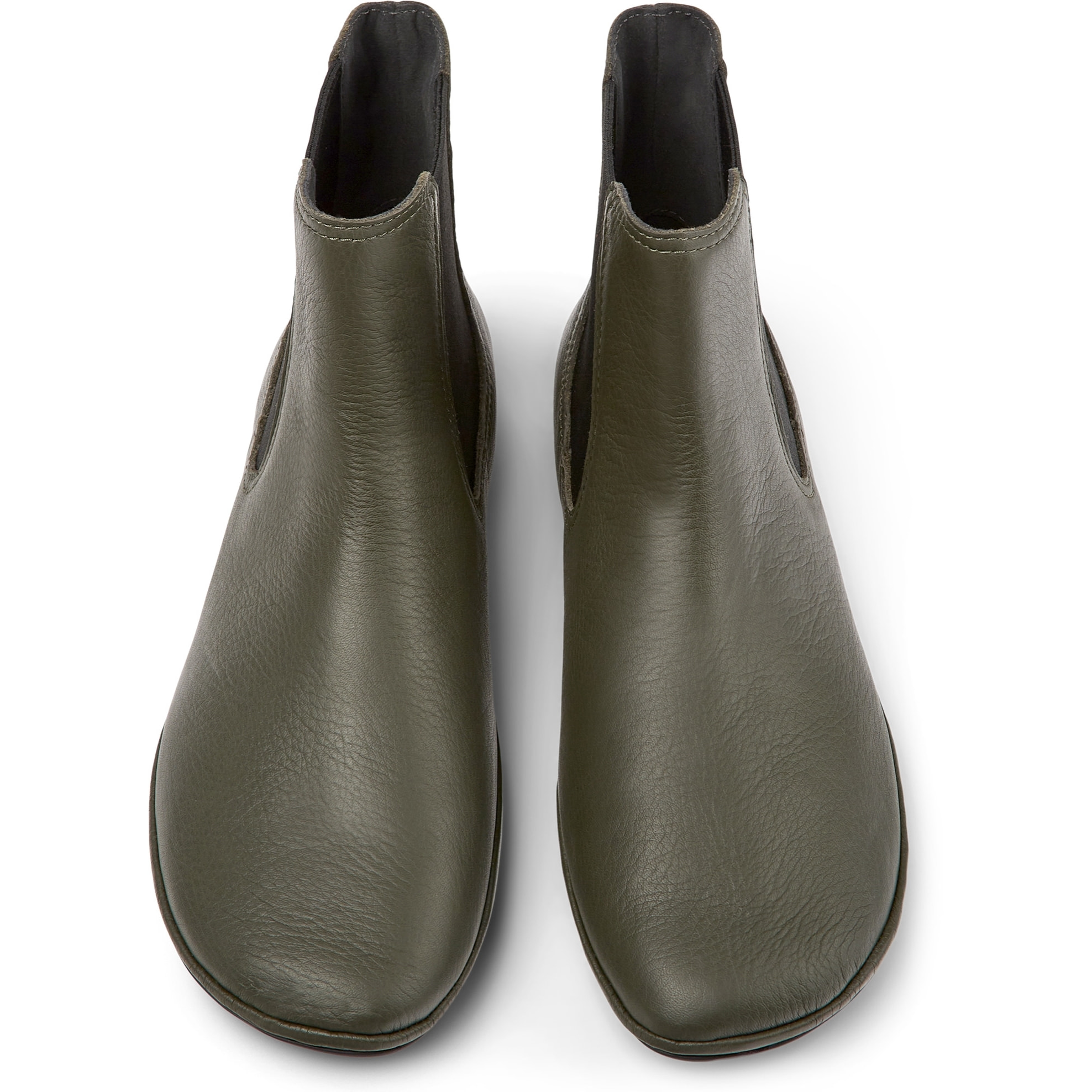 Botines - CAMPER Right Nina - Verde - Cuero liso