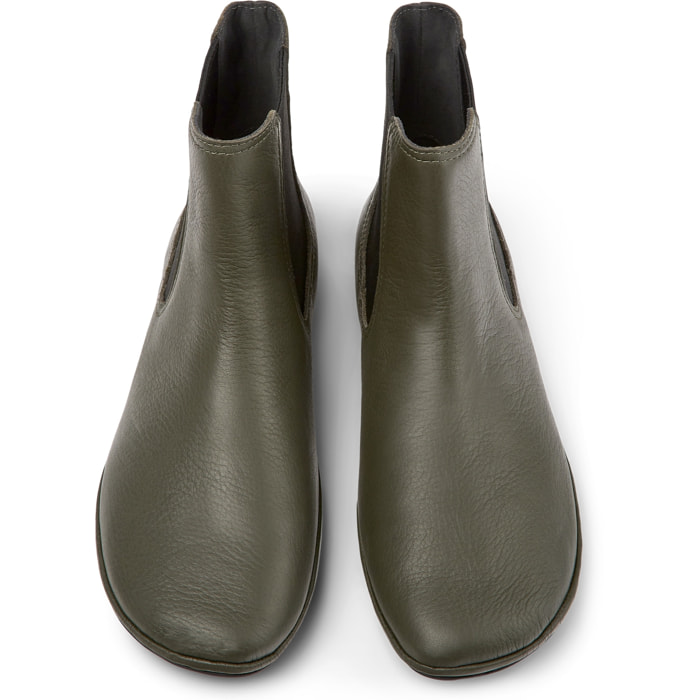 Botines - CAMPER Right Nina - Verde - Cuero liso