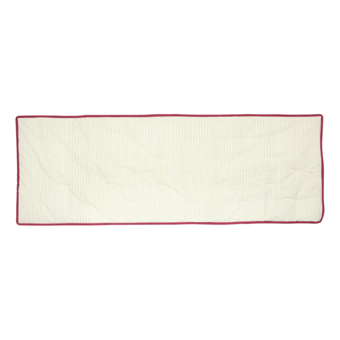 Coussin de sol Fleur de rose 180x60cm vert clair