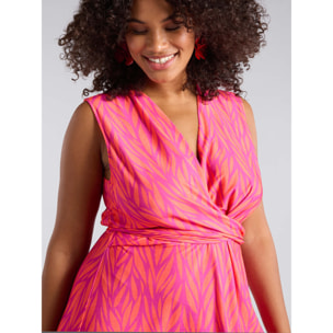 Fiorella Rubino - Vestito in jersey stampato - Fucsia