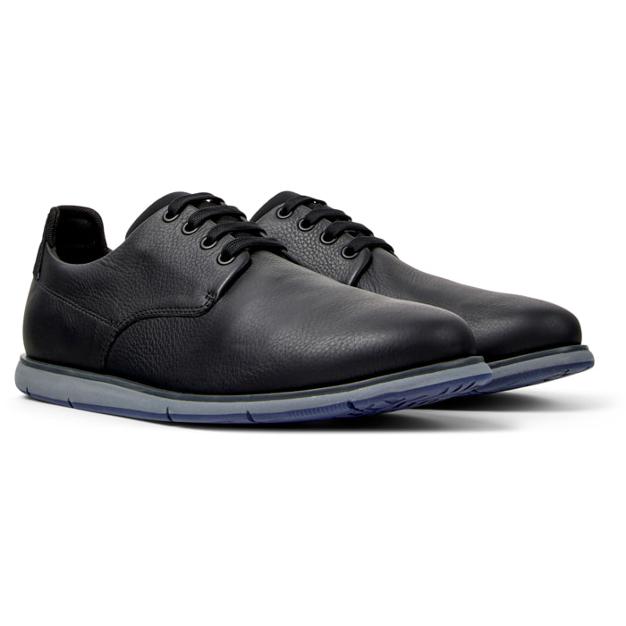Zapatos de cordones - CAMPER Smith - Negro - Cuero liso