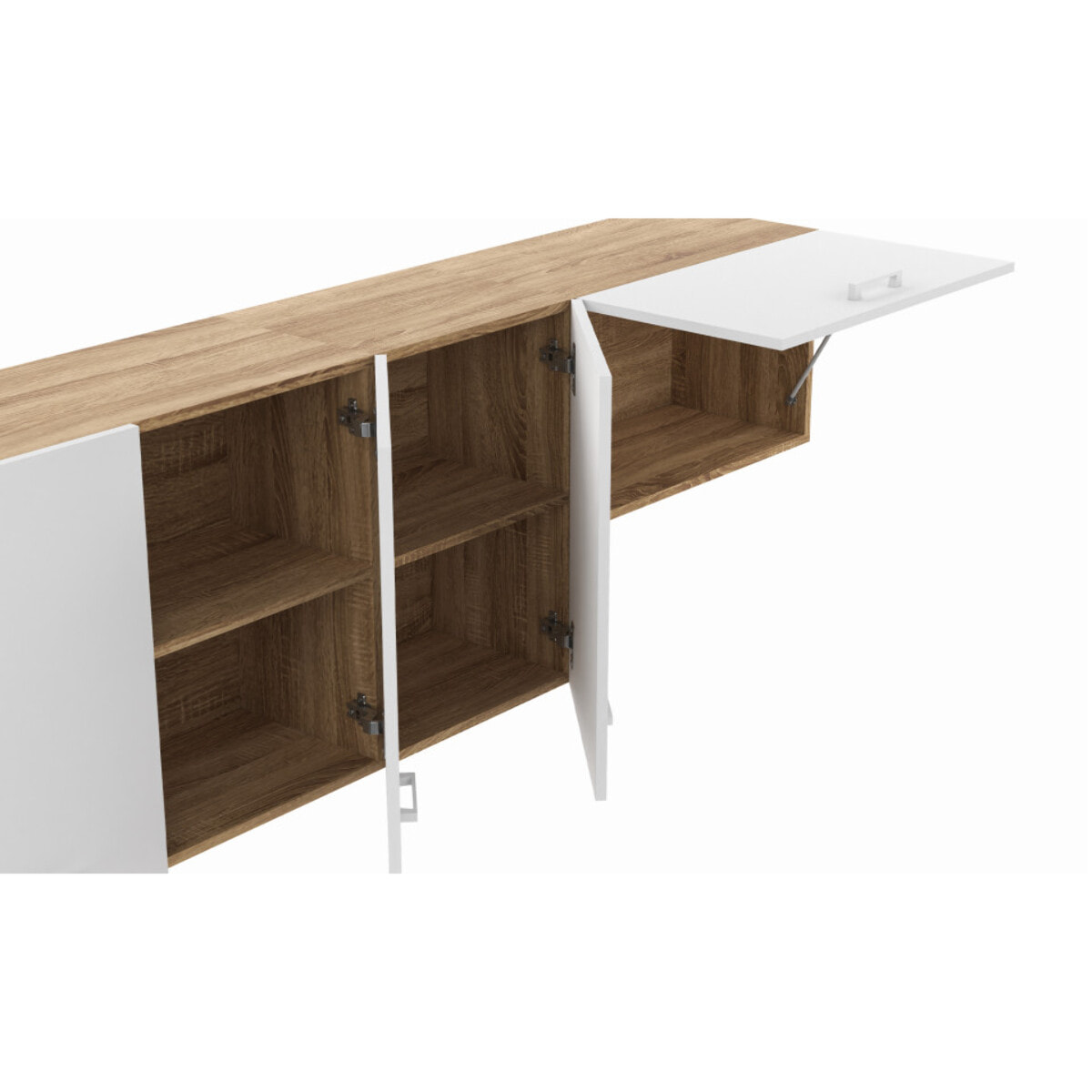 Ensemble de cuisine Allegra 180cm - Bois - Blanc