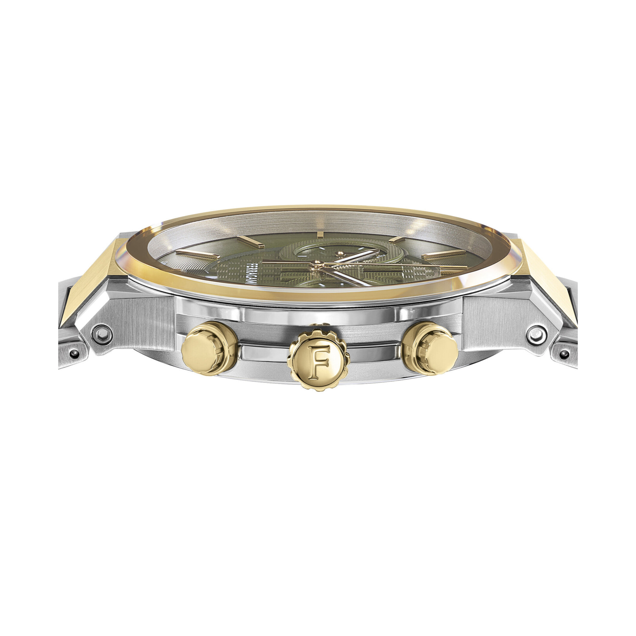 Ferragamo Quartz Chronograph Watch Me-Ferragamo Sapphire Chr