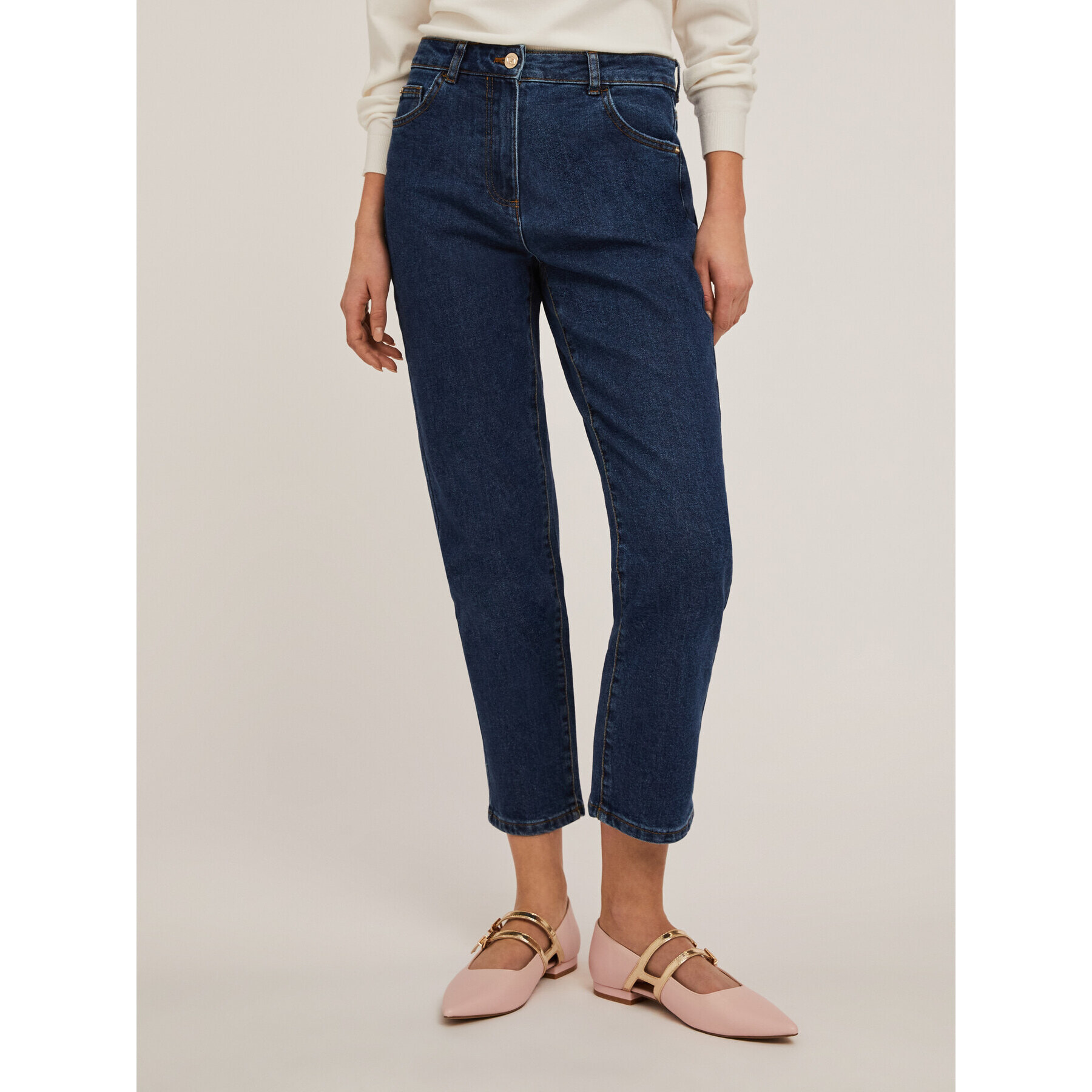 Motivi - Vaqueros mum fit Elsa - Azul