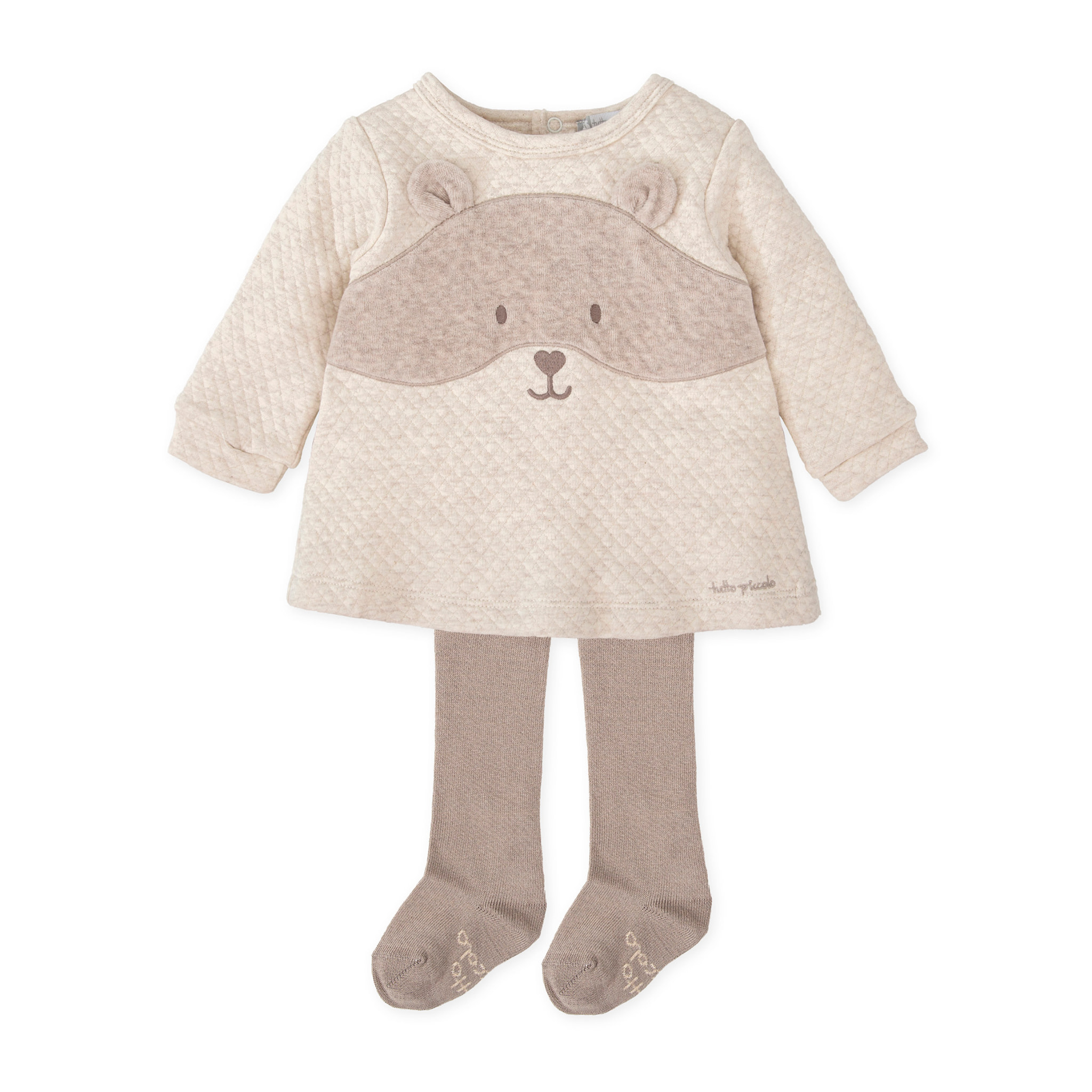 VESTIDO CON LEOTARDOS BLANCO QUÍMICO - Blanco quÍmico