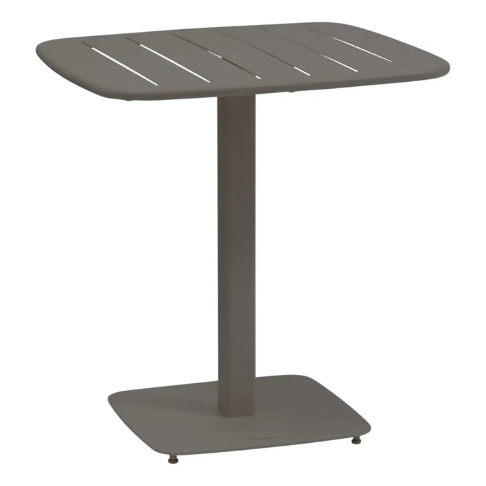 Table de jardin 2 places Alegoria 70x70cm café