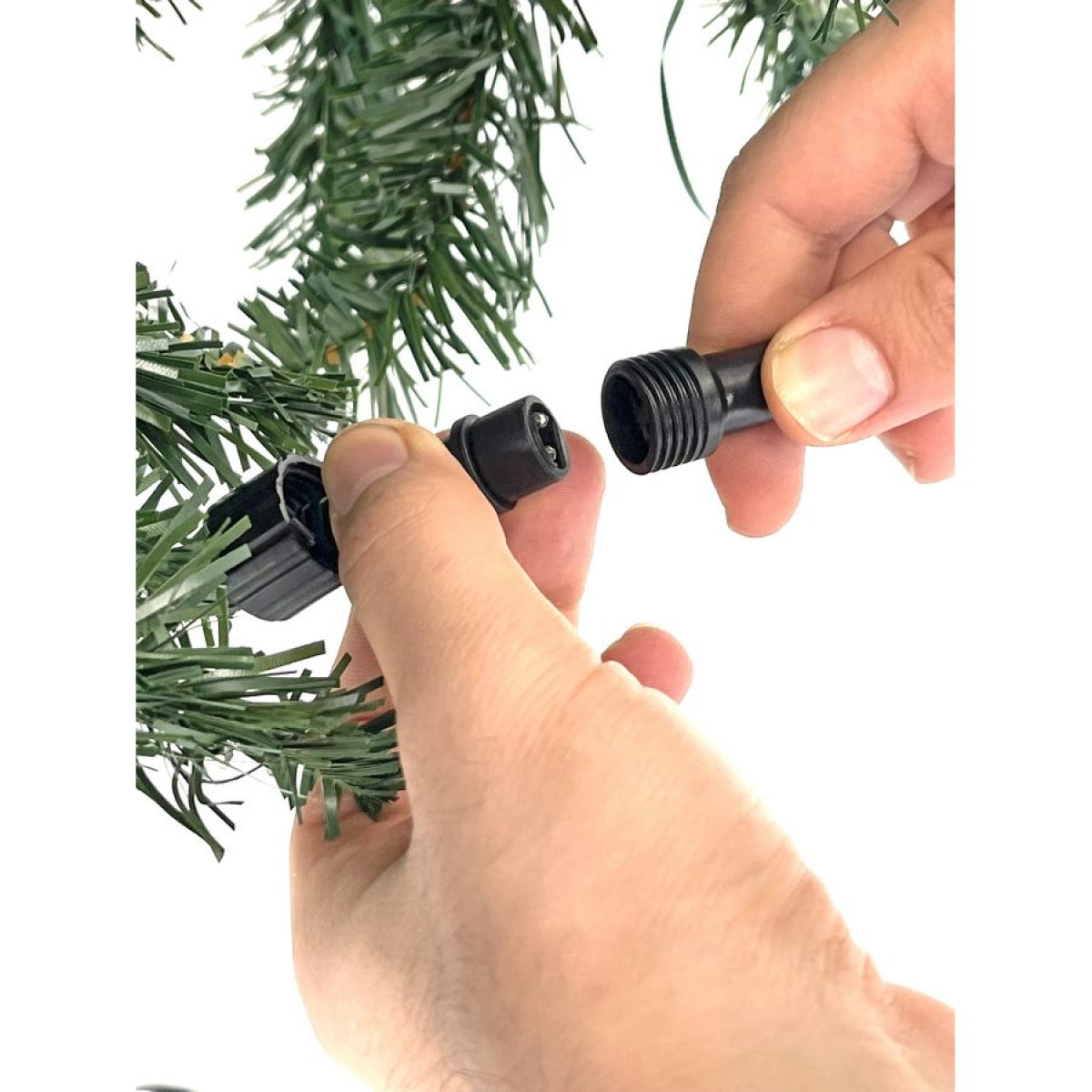 Albero di Natale sintetico verde da 150 cm con led