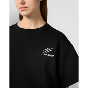 PLEIN SPORT Round Neck T-Shirt Icon Scratch