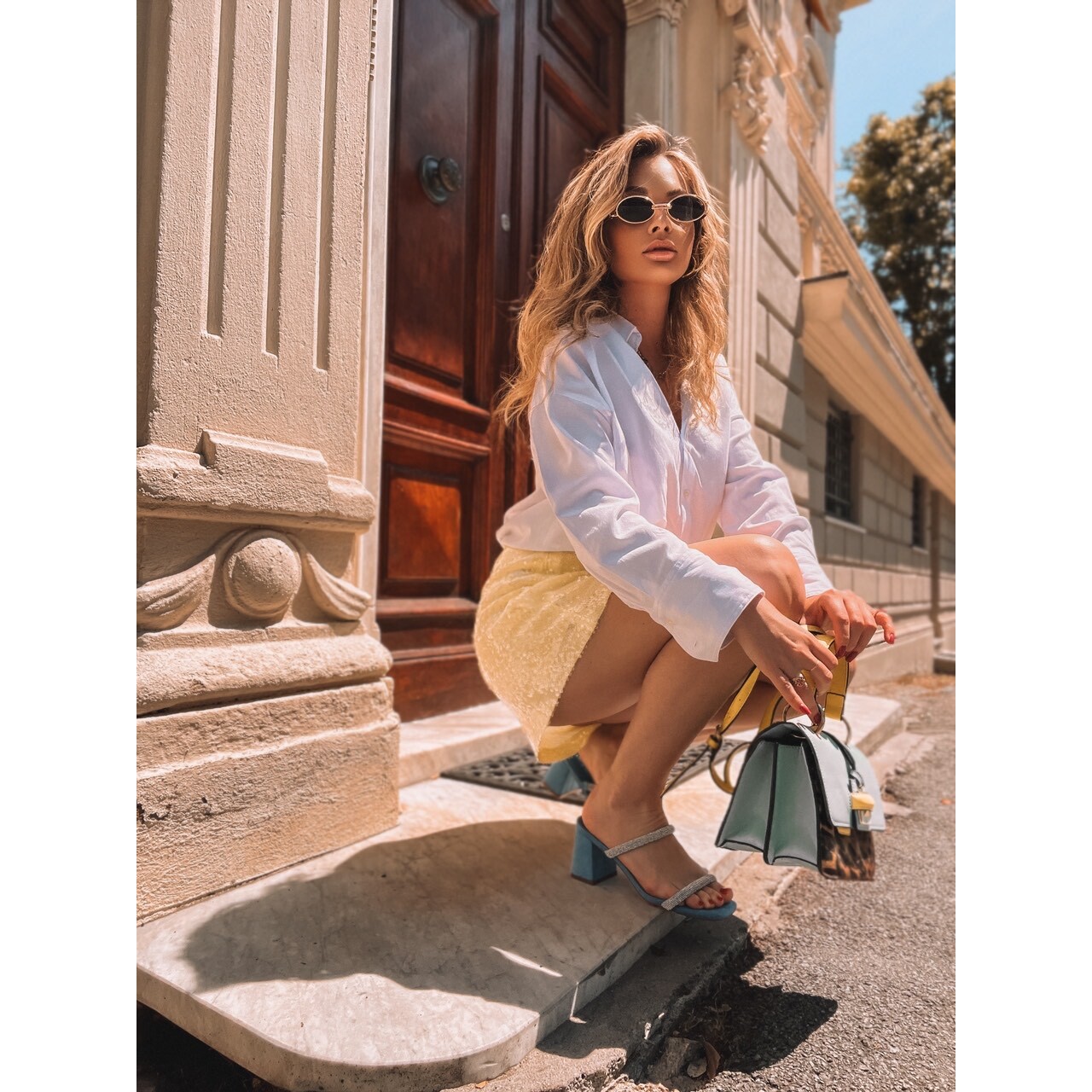 Sandali Donna Tata Italia Blu